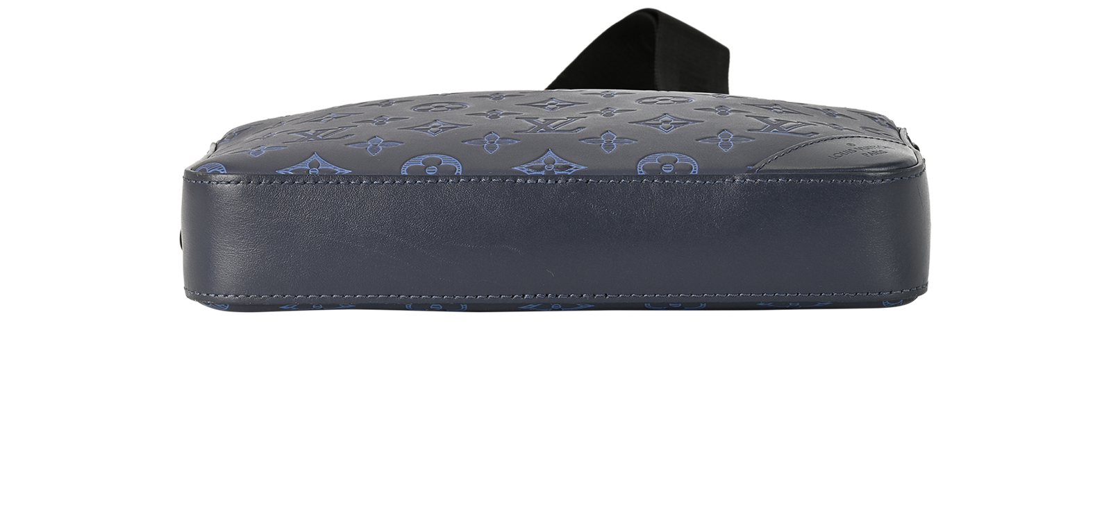 Duo Messenger, &pound;1,500, Handbags, Navy, Leather, Top view